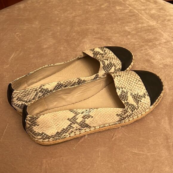 Aldo Sz 8 Reptile Snake Jute Loafers w/ Cap Toe EUC - Picture 4 of 10